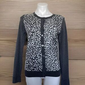 Office buttons Cardigan Sweater dark gray MEDIUM